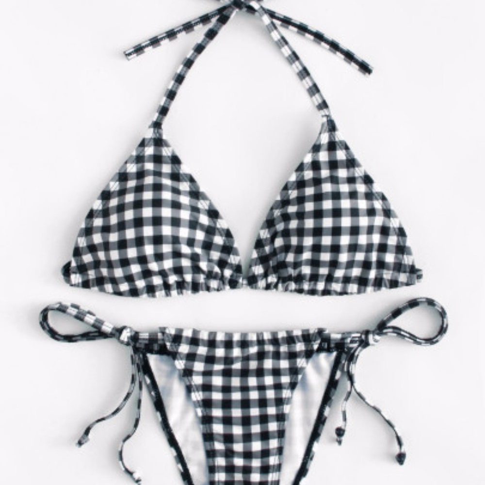 Gingham Bikini Set